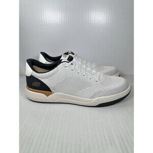 Size 13 SKECHERS Corliss Dorset White Relaxed Fit Sneaker Shoe Men's NEW